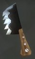 Woodhandledbutchersknife